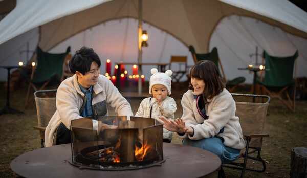 TAKIBIラウンジで夕食前のひとときを