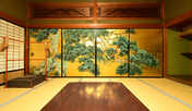 金張り襖絵の和室12.5畳一例