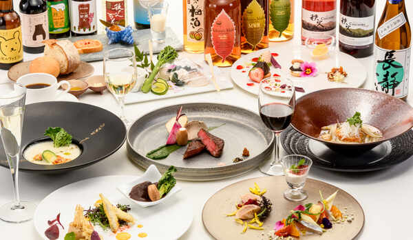 コース料理　全体写真