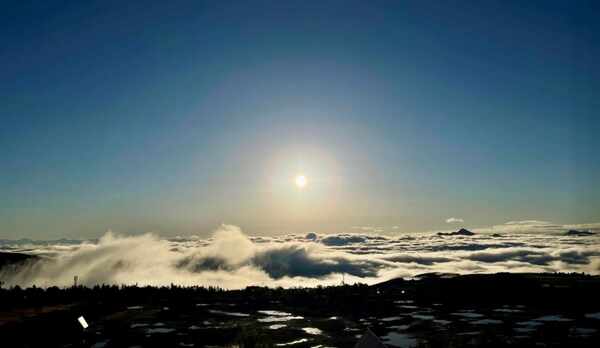 【眺望／サンライズビューの景色】当館の正面から見られる日の出は圧巻！！