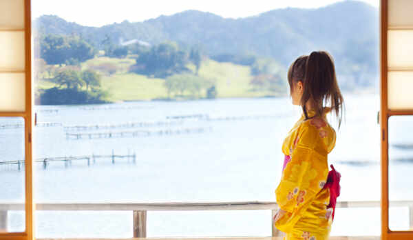 客室より久美浜湾を望む（松風の間）