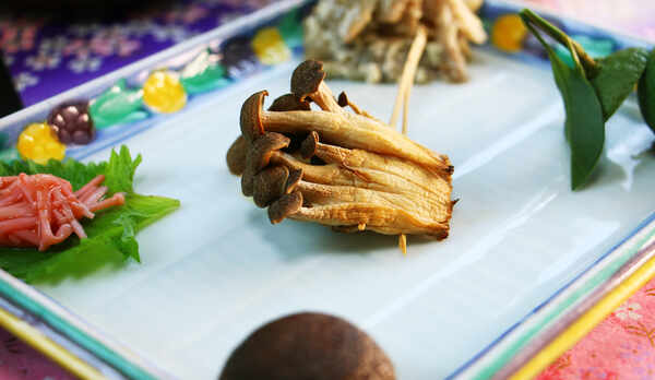 ■夕食＿一品一品丁寧に。きのこに愛と真心を込めてお作りしています。　