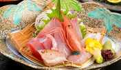 会席コース　お造り一列