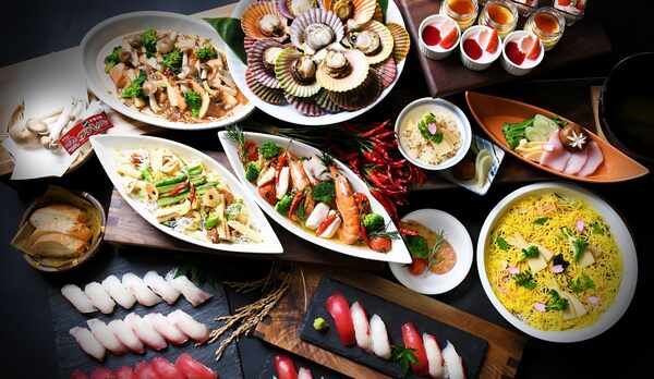 【夕食】本館・なぎさ館・日昇館ご宿泊者さま「熊野cuisine」料理一例（春）