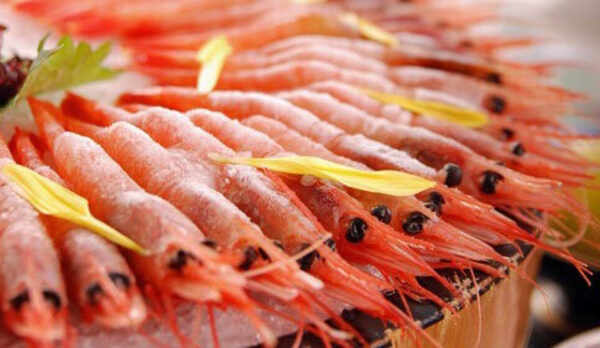 甘エビの樽盛り