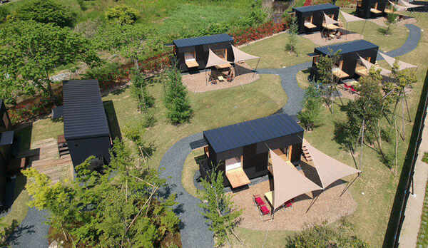 スノーピークグランピング上空