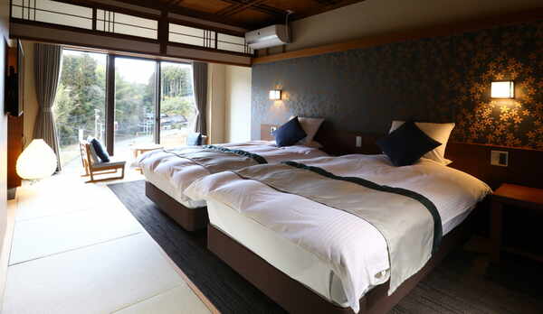 ★【禁煙】【星の棟・海側】和モダン　ハリウッドツイン