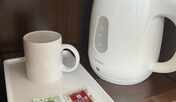 客室　電気ケトル、緑茶、昆布茶、マグカップ