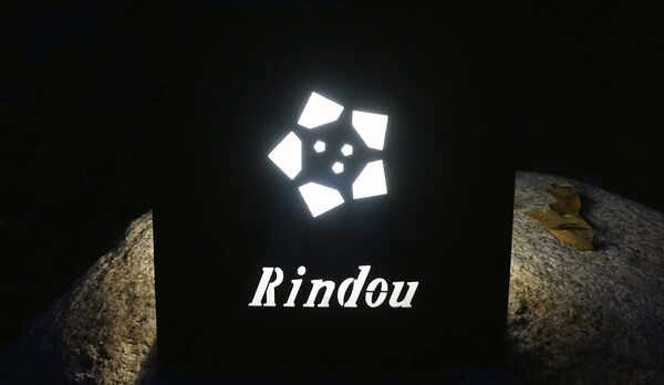 ・【吹き抜けタイプ／看板】日本原産の植物「りんどう」モチーフの看板