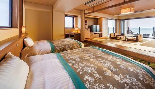 **【客室：貴賓室（一例）】和室＋ベッドルーム＋次の間の贅沢な作りの客室