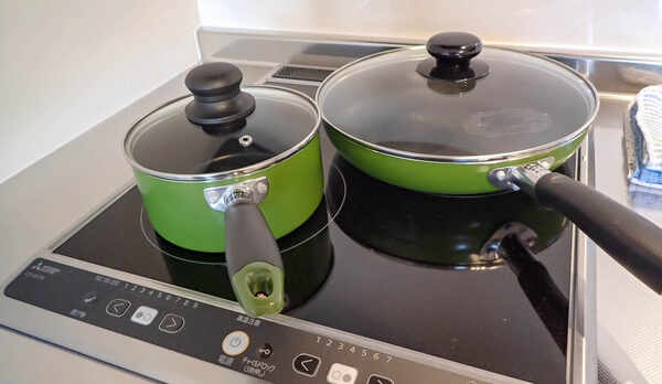 ・【キッチン】安心してお使いいただけるIH式コンロ