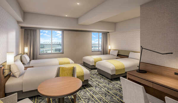 ファミリールーム　36㎡ ベッド4台