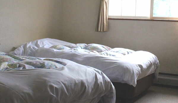 8畳サイズのツインベッドの部屋(ソファー付）