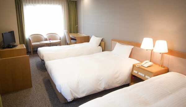 トリプルルームの一例。