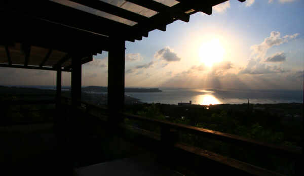 テラスからの景色。ゆっくりと時間が流れます