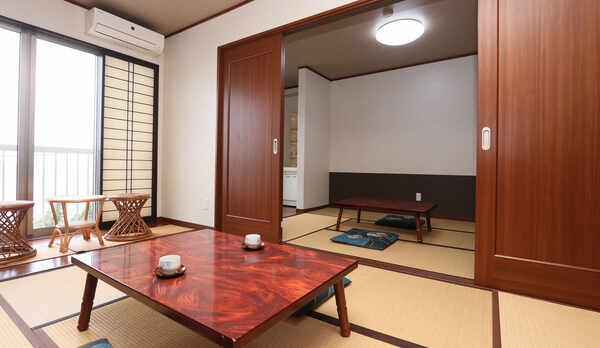 お部屋の前には大きな海が広がります★二間の広々和室
