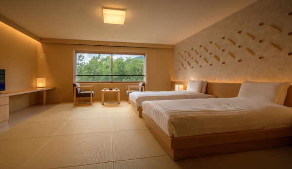 【リニューアル和室ツインルーム】木のぬくもりが心地よい内装となりリラックスできるお部屋に。