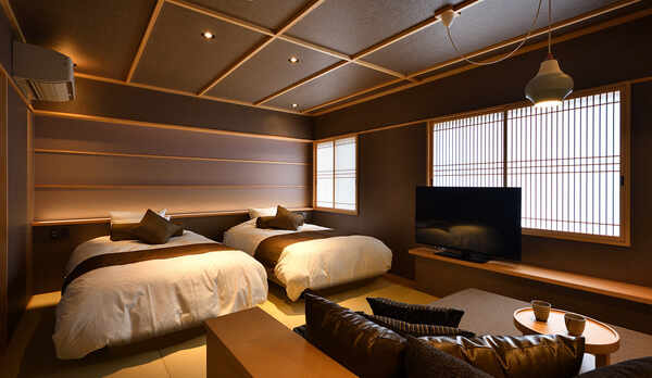 ツインのベッドルーム