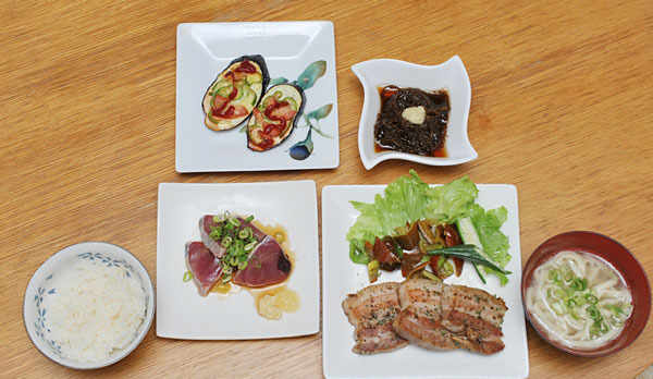 夕食：スーチカハーブ焼き