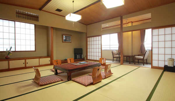 【和室18畳以上・客室一例】全６室の客室は、落ち着いた雰囲気でのんびりとお過ごしくいただけます。