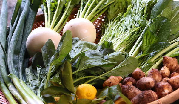 季節の京野菜を沢山使っておもてなし