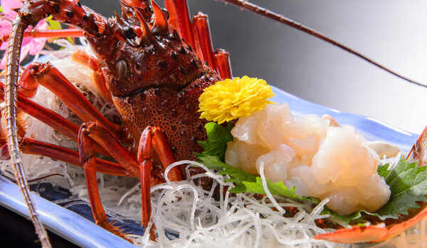 伊勢海老のお造り！