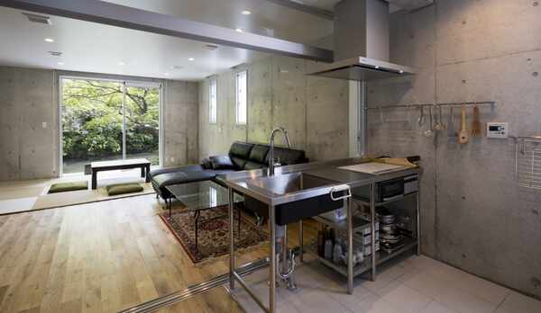 １Ｆのリビング、キッチン