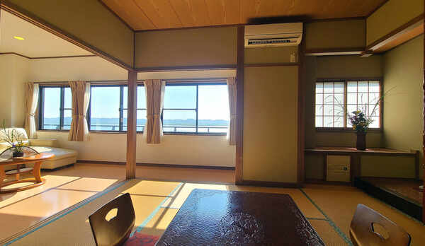 ＃川側　広い窓からは利根川を一望できます