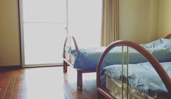 【オーシャンビューの洋室】全室ツインタイプの洋室となります♪ベッド追加で最大3名様迄OK♪