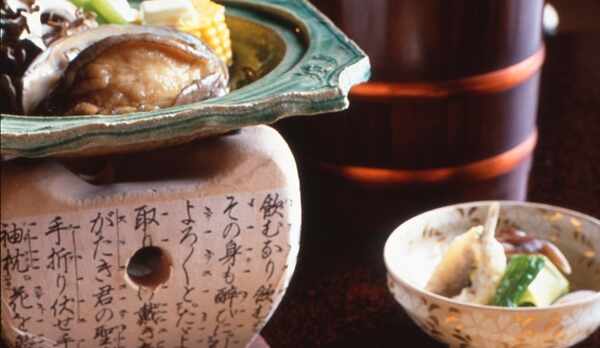 活き鮑の踊り焼き