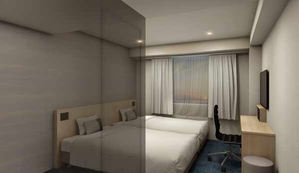 ＜禁煙＞ツイン【17㎡／ベッド幅120cm】（イメージ）