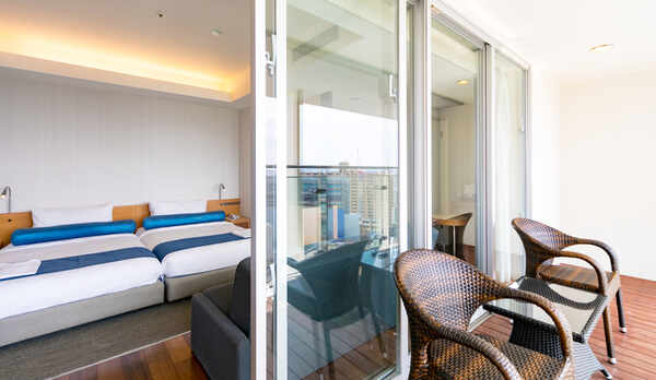 デラックスツインルーム(バルコニー付き)