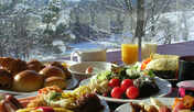 朝食冬景色