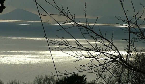 ツインルームから城ヶ崎夕景