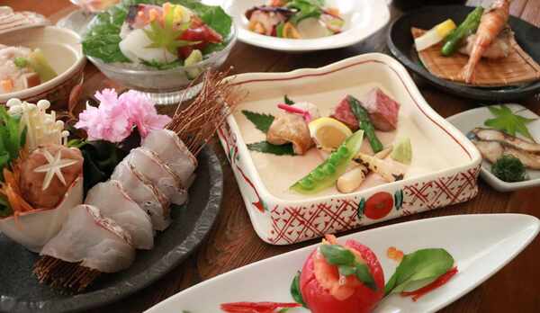 会席コース一例