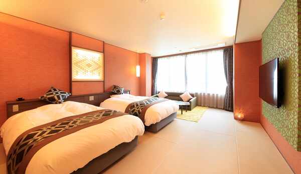 ＜日〜NICHI〜＞和洋室ツインセミダブル＋シャワールーム