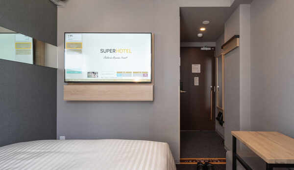 【スタンダードルーム】眠りを追及した150cm幅のワイドベッドと適度な硬さのマットでぐっすり