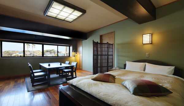 【新渚感☆郷goh】海の見える露天風呂・マッサージチェアーなどをフル装備した広いスイートルーム☆