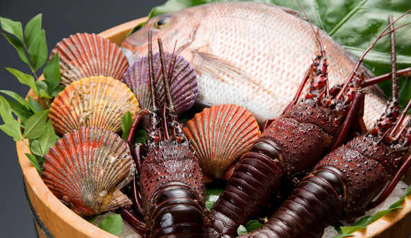 *【お食事】海の幸たっぷりの食材を使った料理をご提供