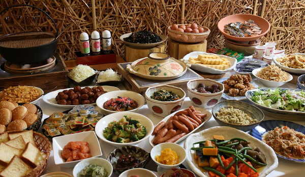 朝食ビュッフェ