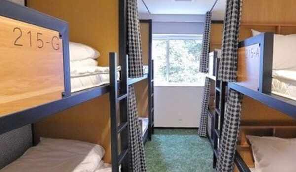 B8：バック(2段)ベッド&times;4台（4名〜8名用）