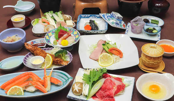 布袋会席+信州牛+蟹