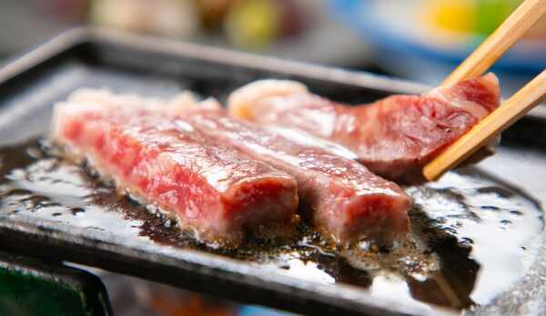 熊野牛の鉄板焼き