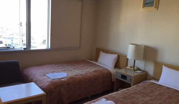 【ツインルーム】17.28㎡/ベッド幅100㎝全室南向き、1名でも使用可能