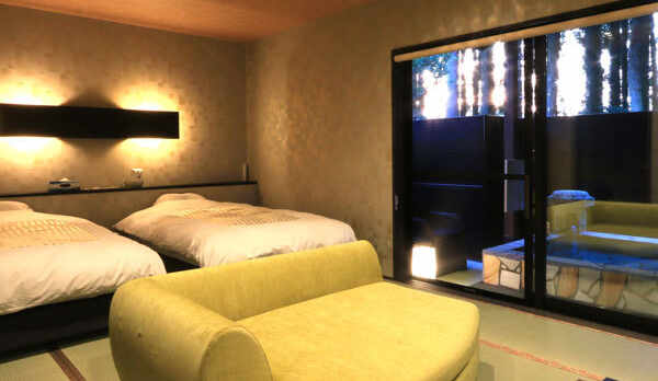 ◆桜天女◆露天風呂付スィート70㎡【セミダブルツイン・和室】