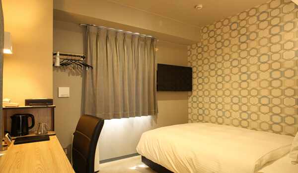 【4〜6F】シングル／ダブルルーム（16㎡／ダブルベッド140CM）