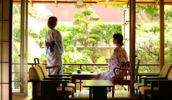 ■露天風呂付き客室　のんびりとしたひと時を