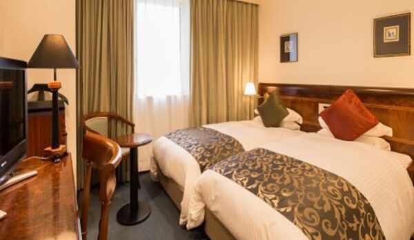 ハリウッドツインルーム【18.9平米】97ｃｍベッド&times;2台