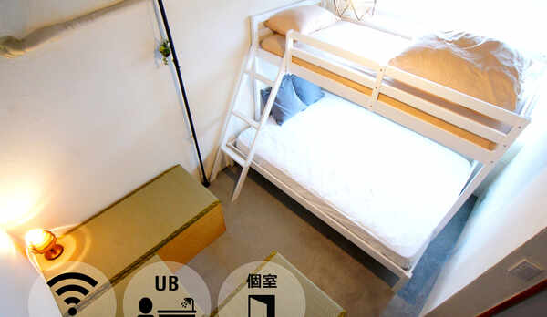 ☆ロフト付きダブルベッドルームは映画見放題です☆