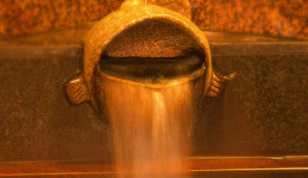 あんこう湯出口